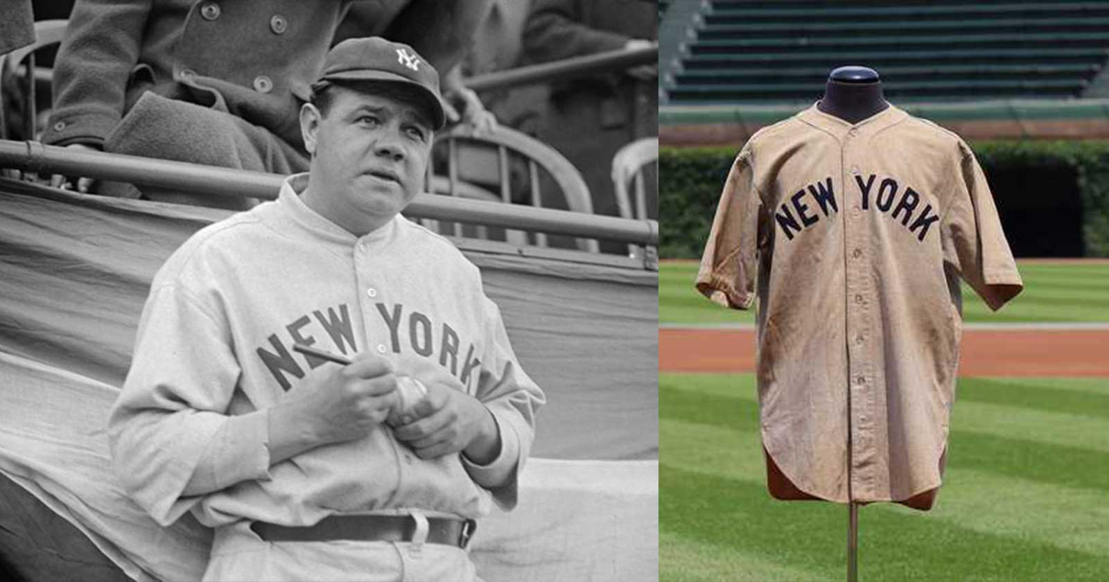 Babe Ruth jersey Called shot