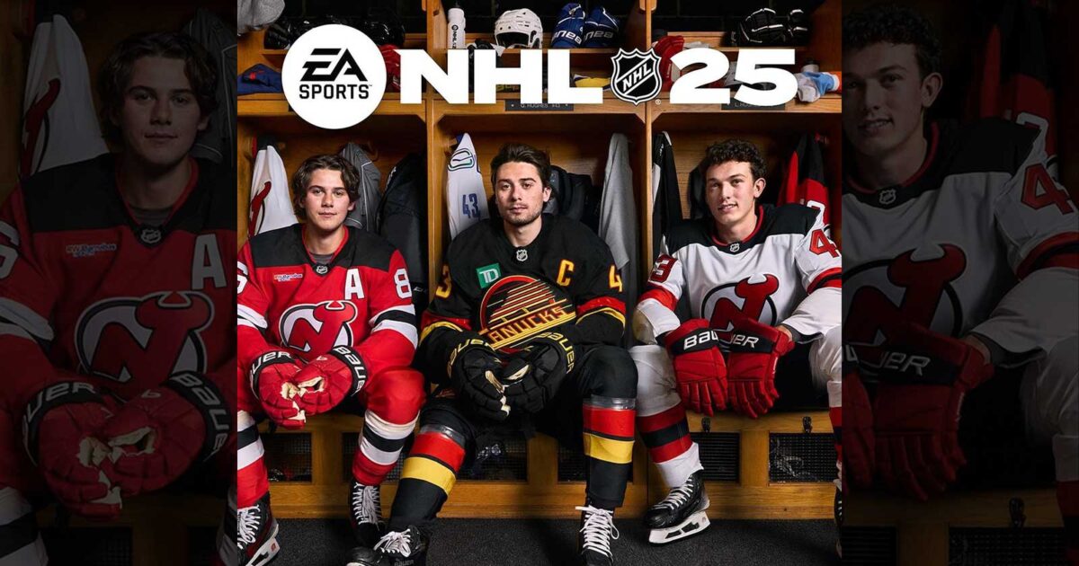 Hughes brothers NHL 25 cover