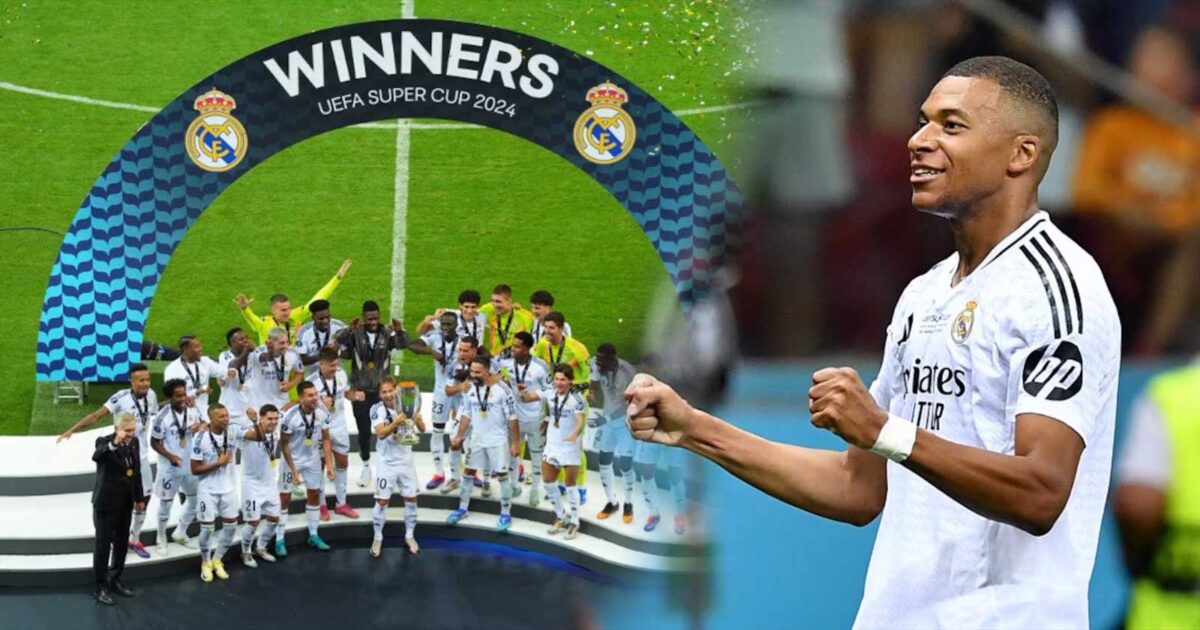 Kylian Mbappe Real Madrid Atalanta Super Cup