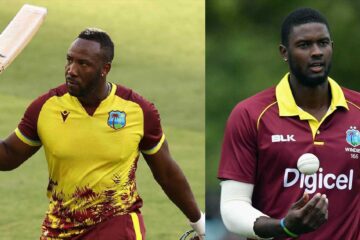 West Indies Andre Russell Jason Holder