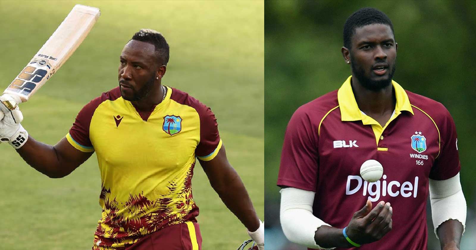 West Indies Andre Russell Jason Holder